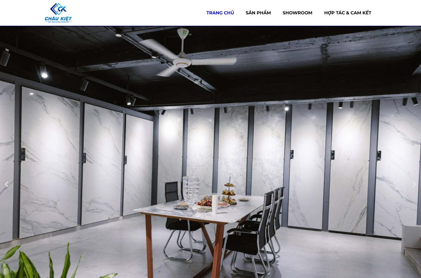 Ảnh chụp website Gạch ốp lát Châu Kiệt