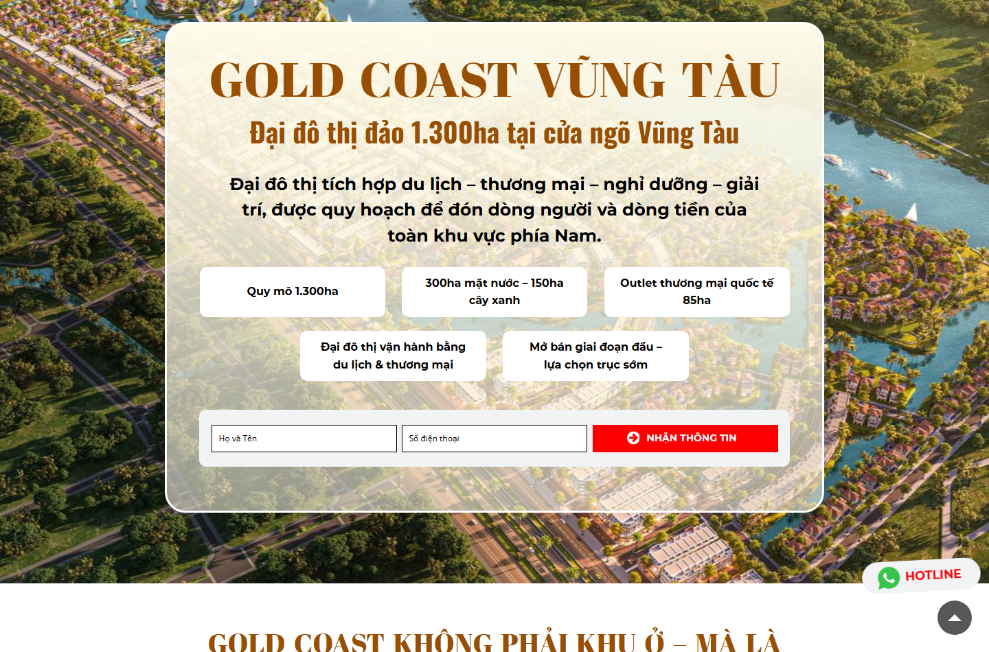 Ảnh chụp website Gold Coast HCM