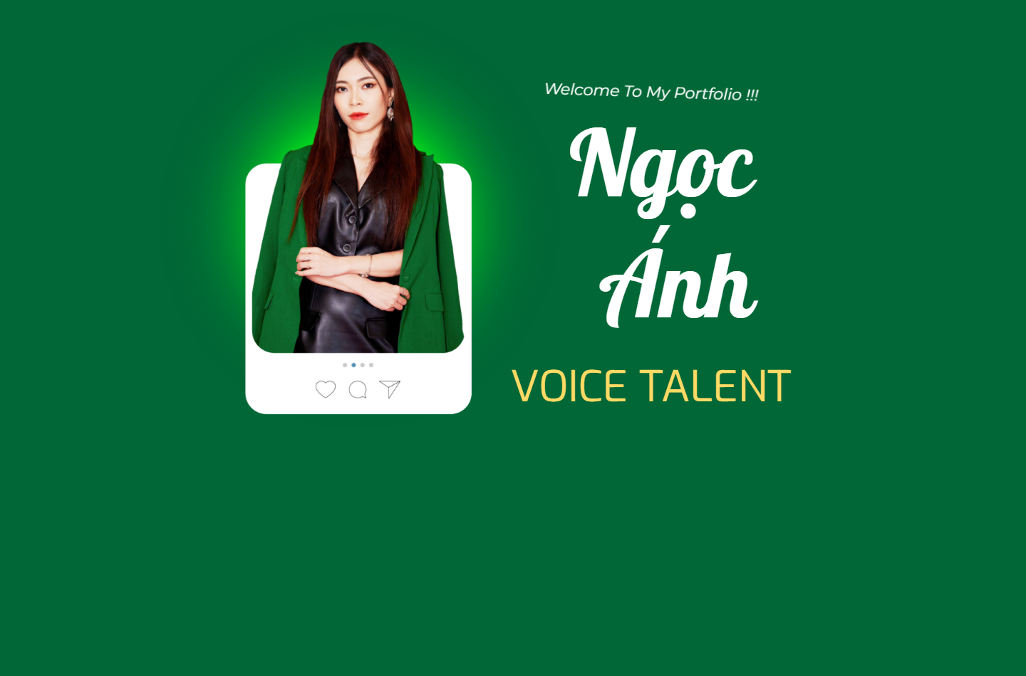Ảnh chụp website Ngọc Ánh Talent
