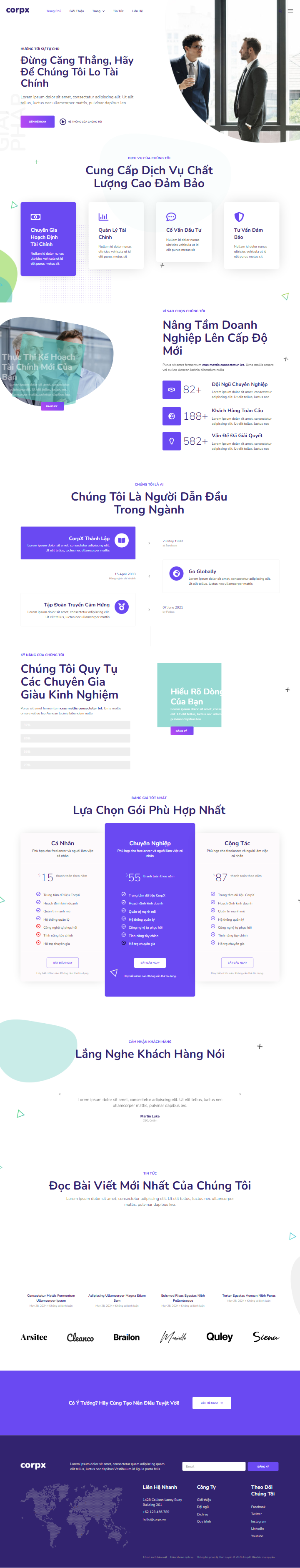 Mau website Corpx