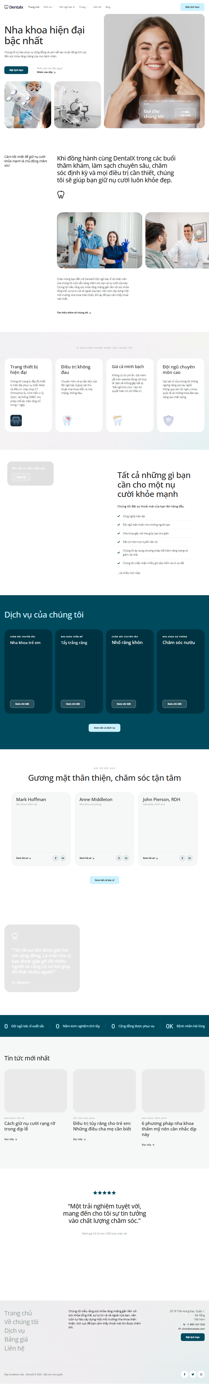 Mau website Dentalx