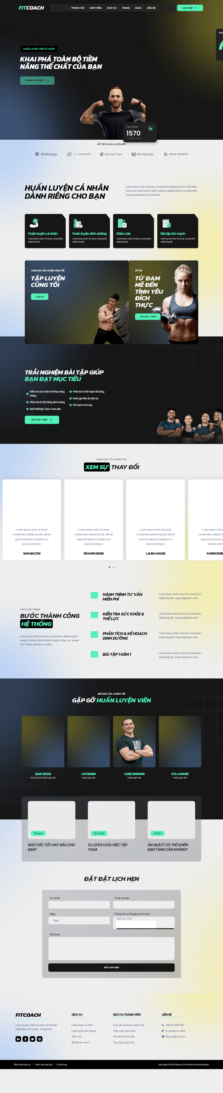 Mau website FitCoach