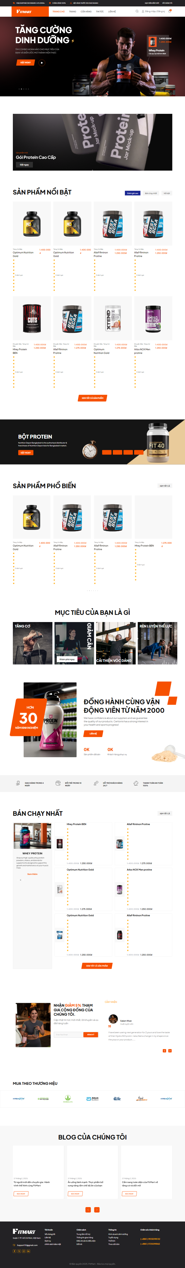 Mau website FitMart