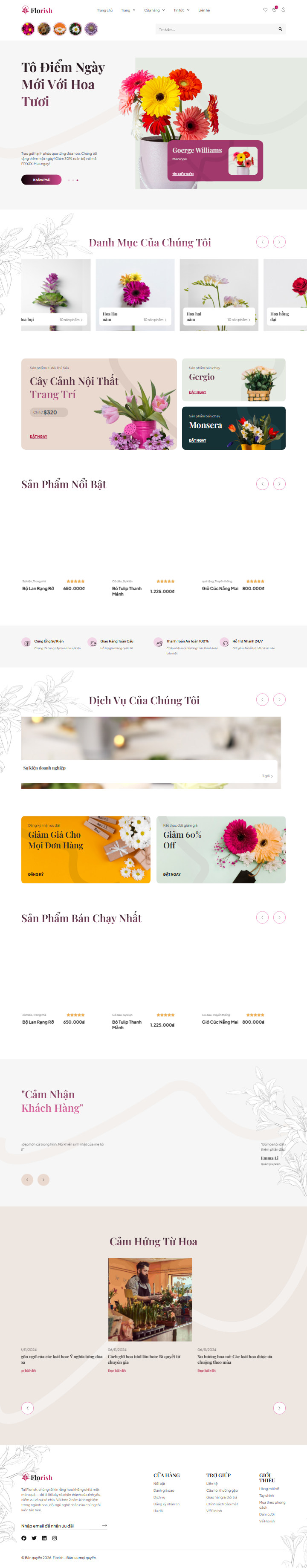 Mau website Florish