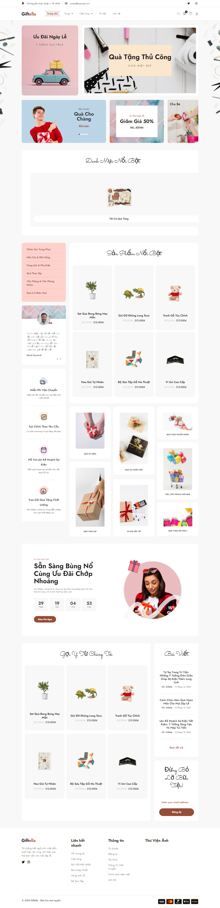 Mau website Giftella