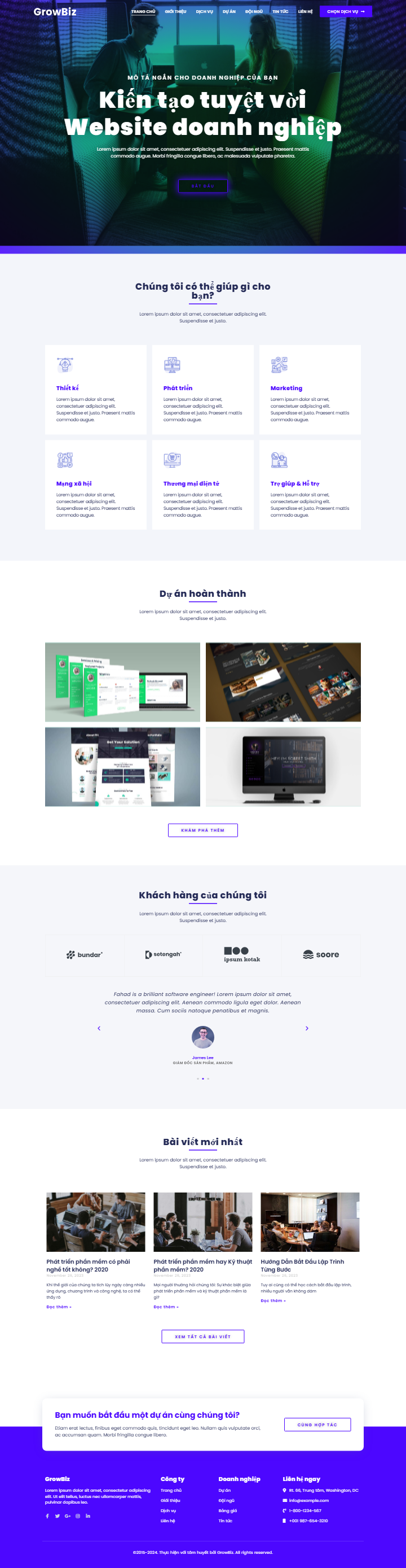 Mau website GrowBiz