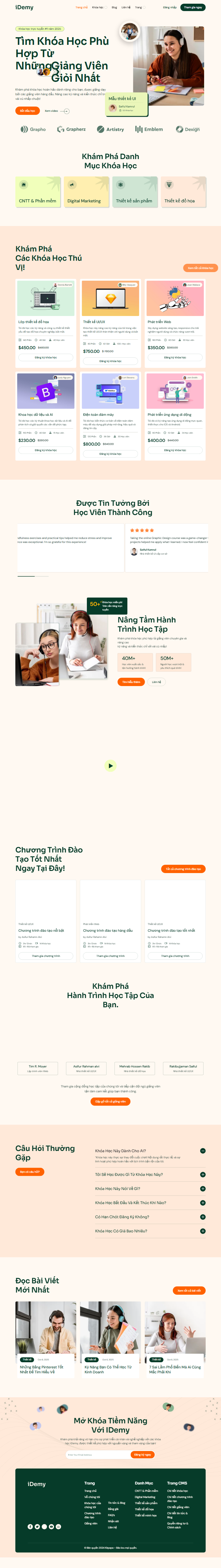 Mau website iDemy