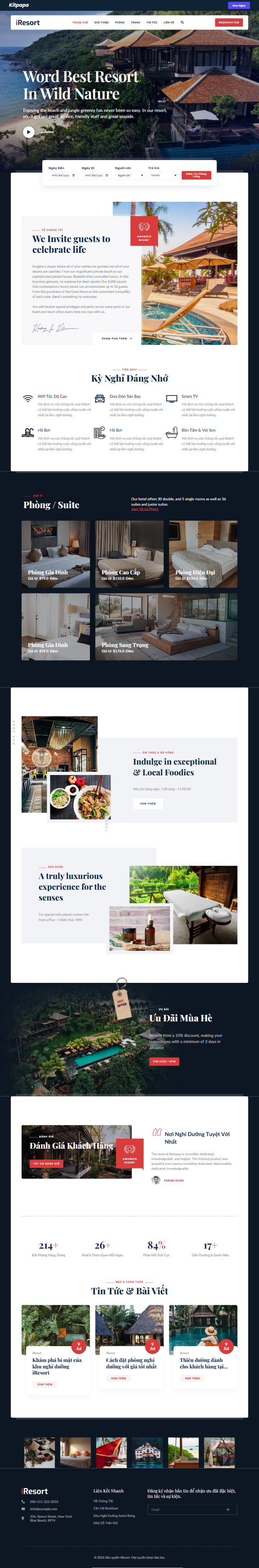 Mau website Iresort
