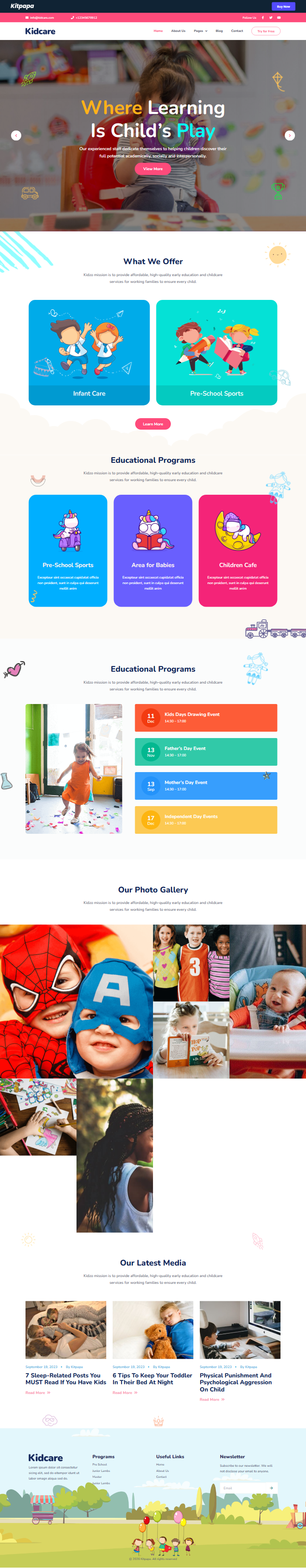 Mau website Kidcare