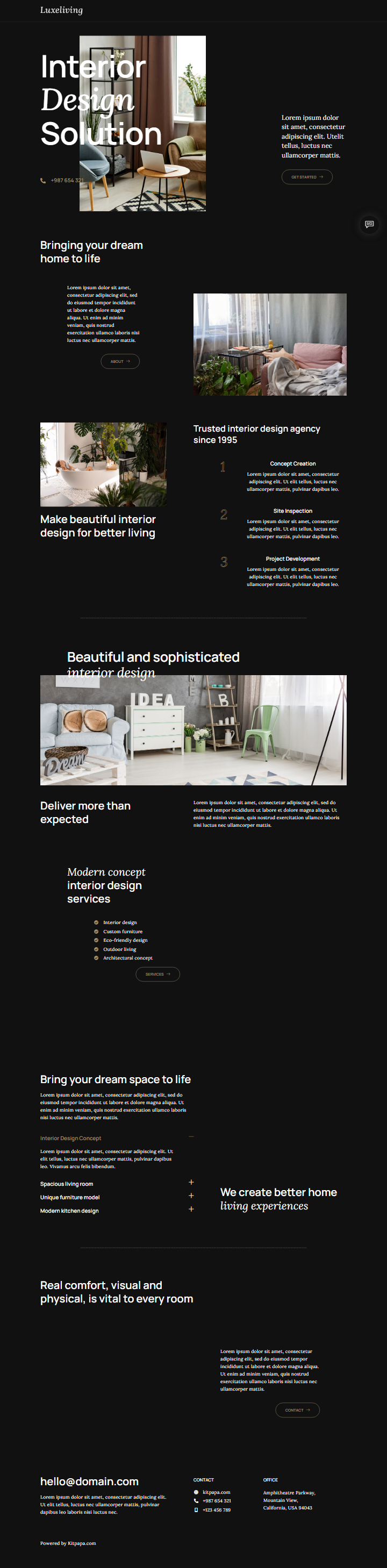 Mau website Luxeliving