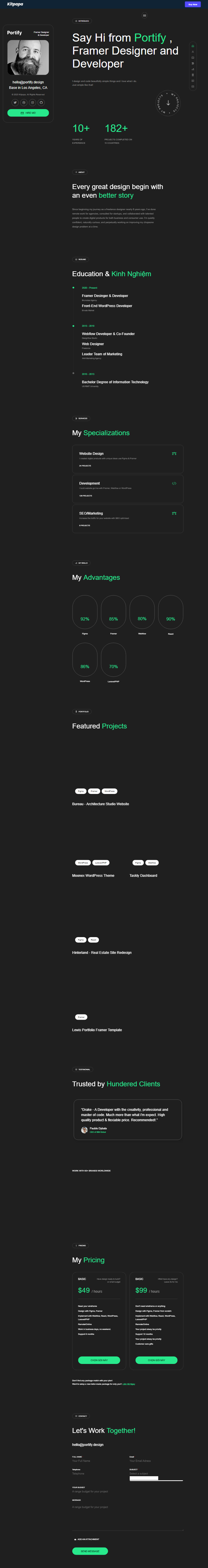 Mau website Portify