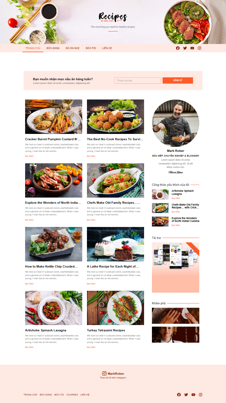 Mau website Recipepro