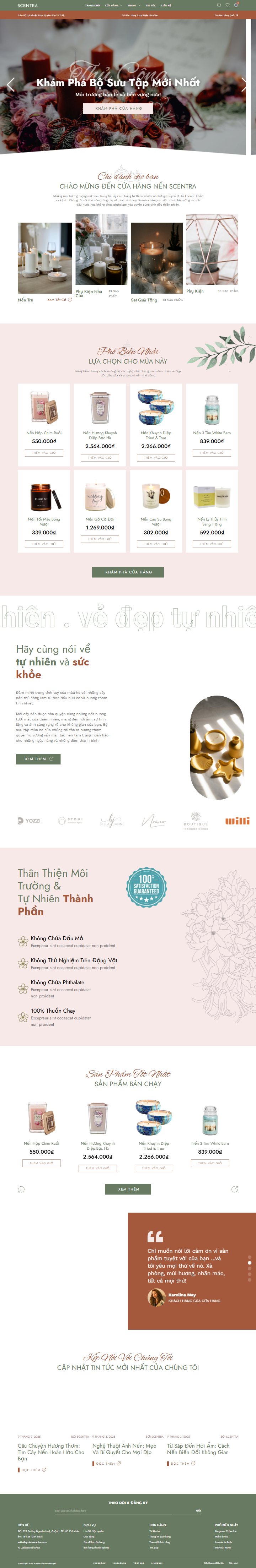 Mau website Scentra